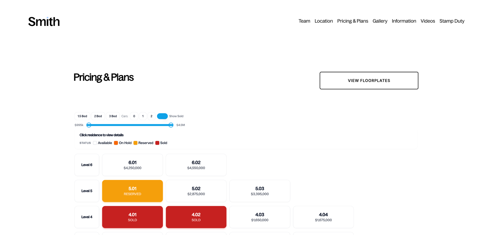 BPG One+ pricing and plans view